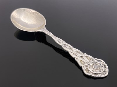 Lot 143 - An Arts and Crafts silver spoon, George Payne...