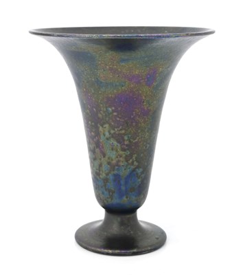 Lot 497 - Ruskin Pottery, a Kingfisher lustre vase, 1923,...