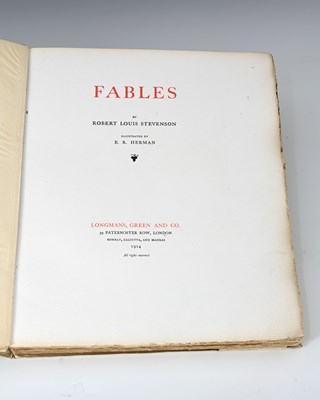 Lot 175 - Louis Stevenson, Robert, 'Fables', 1914,...