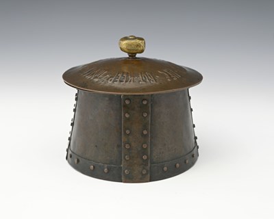 Lot 104 - An Arts and Crafts copper pot and cover, the...