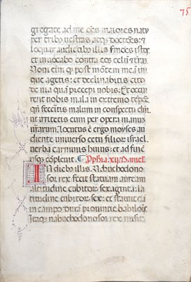 Lot 163 - A collection of Medieval illuminated vellum...