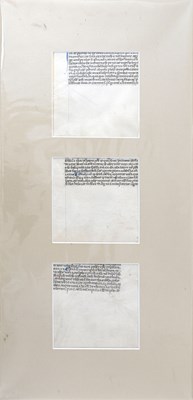 Lot 163 - A collection of Medieval illuminated vellum...