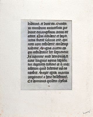 Lot 163 - A collection of Medieval illuminated vellum...