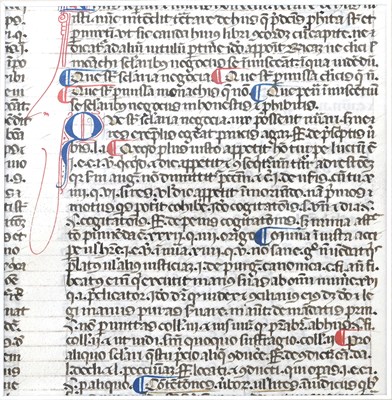 Lot 163 - A collection of Medieval illuminated vellum...