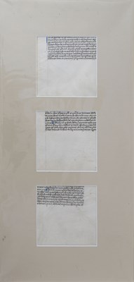 Lot 163 - A collection of Medieval illuminated vellum...