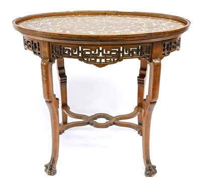 Lot 331 - A Chinese occasional table, late Qing dynasty,...