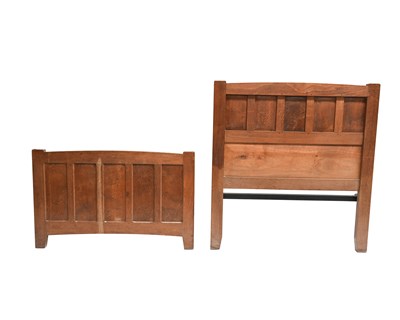 Lot 294 - Cotswold School, an oak 3ft single bed, five...