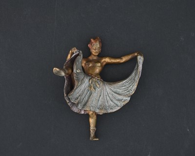 Lot 223 - An Austrian cold-painted bronze figure in the...