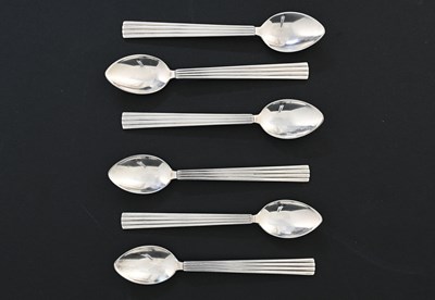 Lot 316 - Georg Jensen. A set of six twentieth-century...