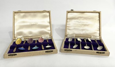 Lot 181 - David Lawrence. Two cased sets of six...