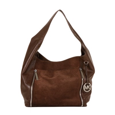 Lot 368 - Michael Kors, a brown leather hobo handbag