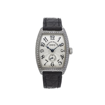 Lot 207 - Franck Muller, a diamond Cintree Curvex wrist watch