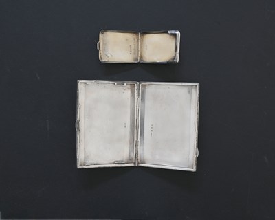 Lot 311 - A George VI silver cigarette case, in the Art...