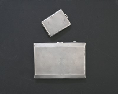 Lot 311 - A George VI silver cigarette case, in the Art...