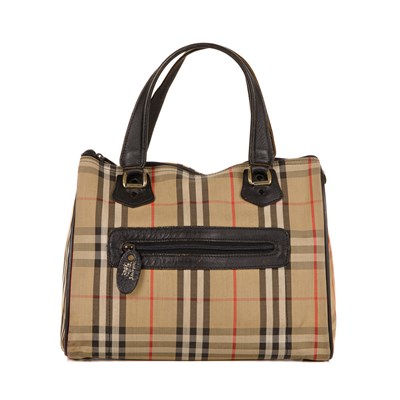 Lot 227 - Burberry, a vintage Nova Check Boston bag