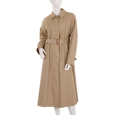 Lot 242 - Burberry, a ladies beige overcoat