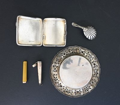 Lot 314 - A George V silver cigarette case, E J Trevitt...