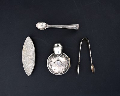 Lot 264 - A Victorian silver perfume bottle holder,...