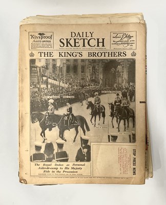 Lot 417 - A large collection of newspapers ranging from...