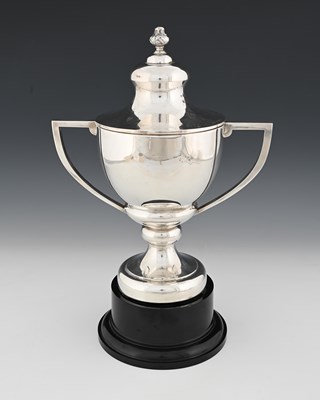 Lot 358 - An Elizabeth II silver two-handle trophy cup...