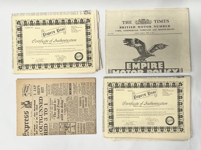 Lot 416 - A collection of 'Papers Past' authenticated...