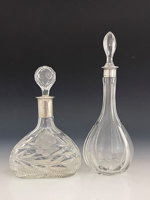 Lot 107 - An Elizabeth II silver-mounted decanter, with...