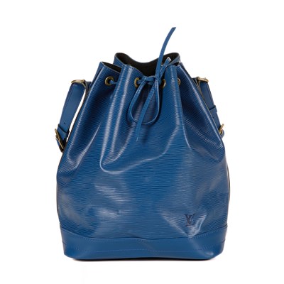 Lot 407 - Louis Vuitton, a blue epi Noe GM handbag