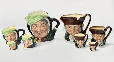 Lot 164 - An assortment of Royal Doulton character jugs...