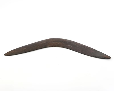 Lot 198 - A boomerang, possibly Aboridinal/First Nation...