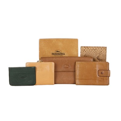 Lot 336 - Longchamp, a selection of leather wallets and purses