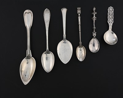 Lot 248 - A group of Continental flatware, to include...