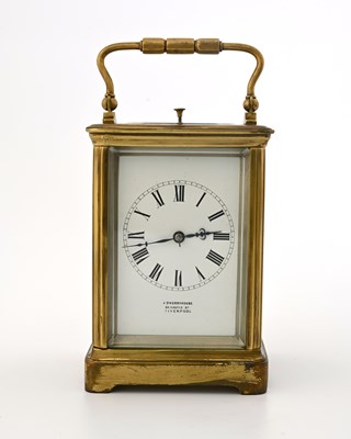 Lot 243 - A repeating carriage clock, late 19th Century,...