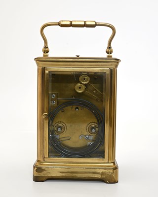 Lot 243 - A repeating carriage clock, late 19th Century,...