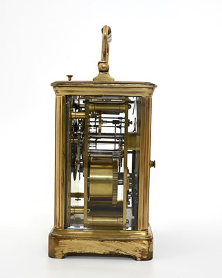 Lot 243 - A repeating carriage clock, late 19th Century,...