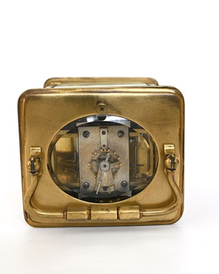 Lot 243 - A repeating carriage clock, late 19th Century,...