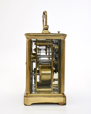 Lot 243 - A repeating carriage clock, late 19th Century,...