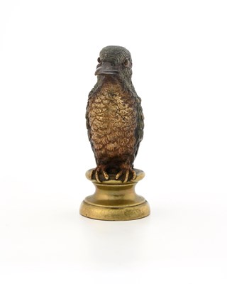 Lot 316 - An Austrian cold painted bronze figure of a...