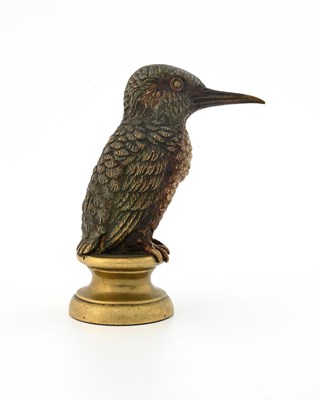 Lot 316 - An Austrian cold painted bronze figure of a...
