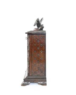 Lot 220 - A Black Forest carved country house letter box,...
