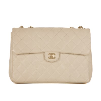 Lot 253 - Chanel, a Jumbo Single Flap handbag