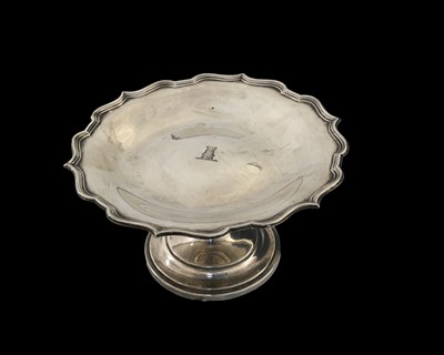 Lot 210 - An Edwardian silver comport or tazza, the top...