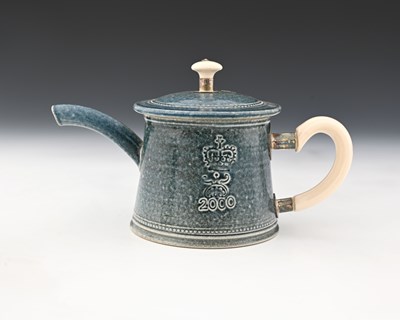 Lot 705 - Steve Harrison, a studio pottery teapot, 2000,...