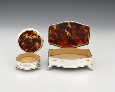 Lot 215 - Two George V silver and tortoiseshell...