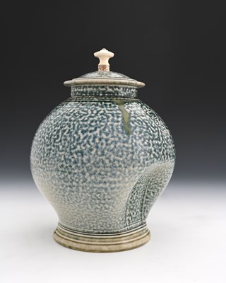 Lot 709 - Steve Harrison, a large studio pottery salt...