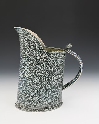 Lot 715 - Walter Keeler, a studio pottery salt glazed...
