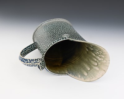 Lot 715 - Walter Keeler, a studio pottery salt glazed...