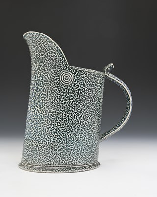 Lot 715 - Walter Keeler, a studio pottery salt glazed...