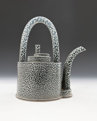 Lot 713 - Walter Keeler, a studio pottery salt glazed...