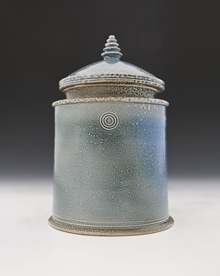 Lot 710 - Walter Keeler, a studio pottery salt glazed...