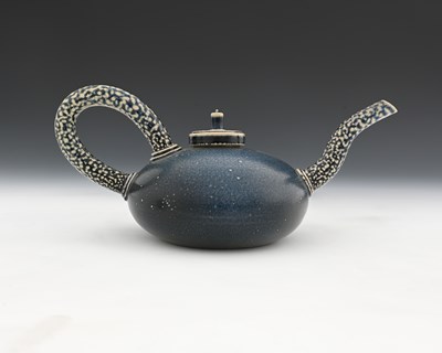 Lot 711 - Walter Keeler, a studio pottery salt glazed...